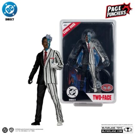 DC Direct Page Punchers Action Figure Two Face Harvey Dent (Batman '89) Red Platinum Edition 18 cm